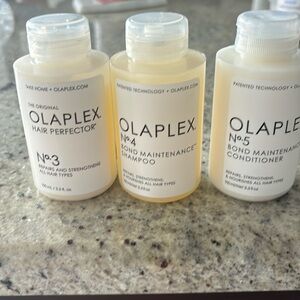Olaplex 3, 4, and 5! Brand new! Treatment, shampoo and conditioner!